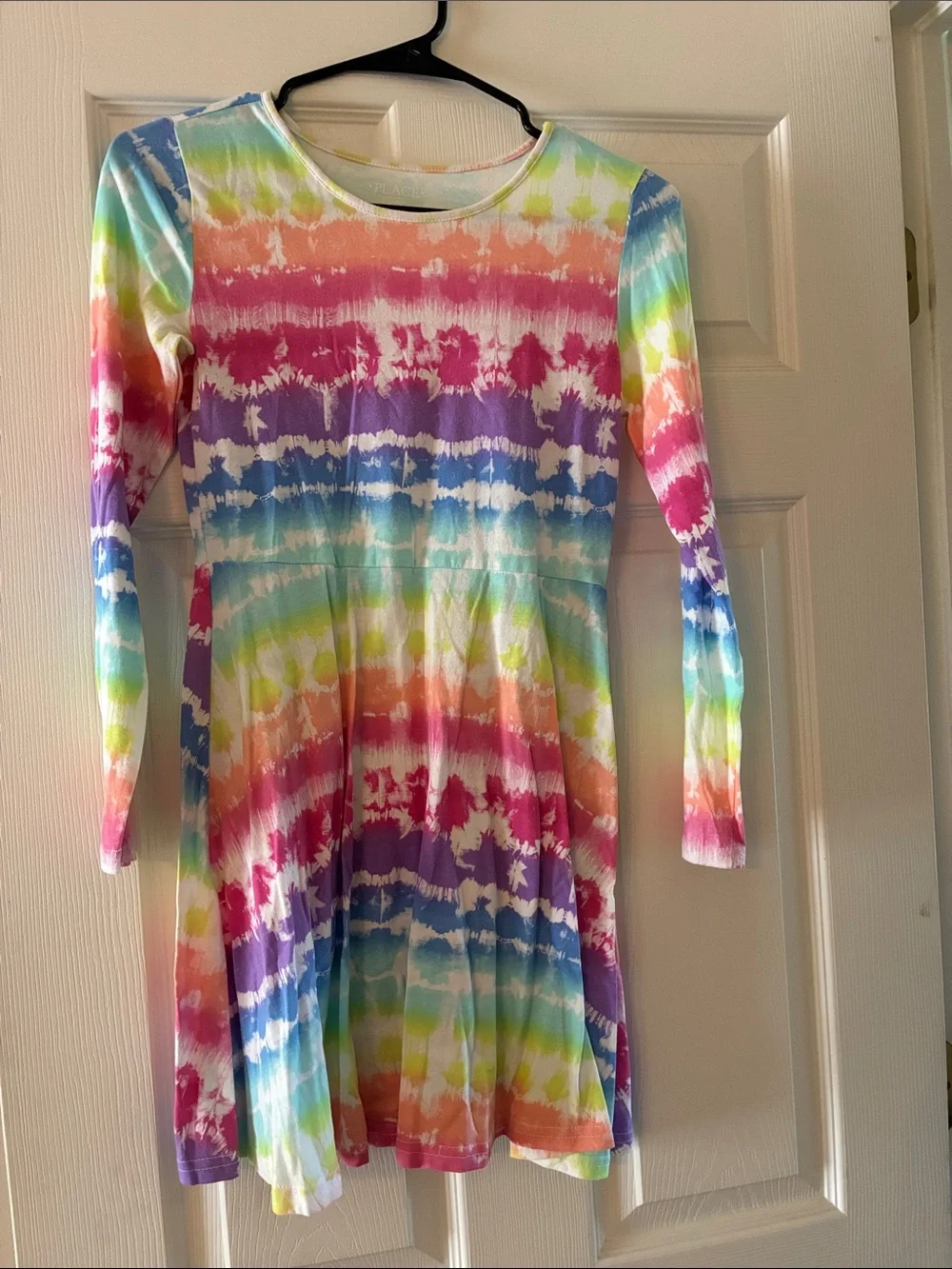 The Children's Place Girls Rainbow Tie-Dye Dress and Wonder Nation gray dress XL - Picture 5 of 5